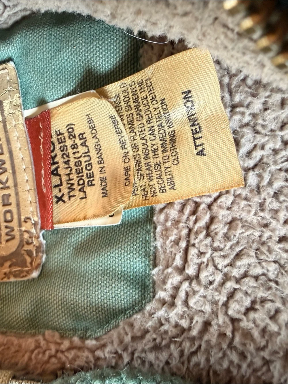 Schmidt workwear Women's XL Hooded Jacket in Sage Green